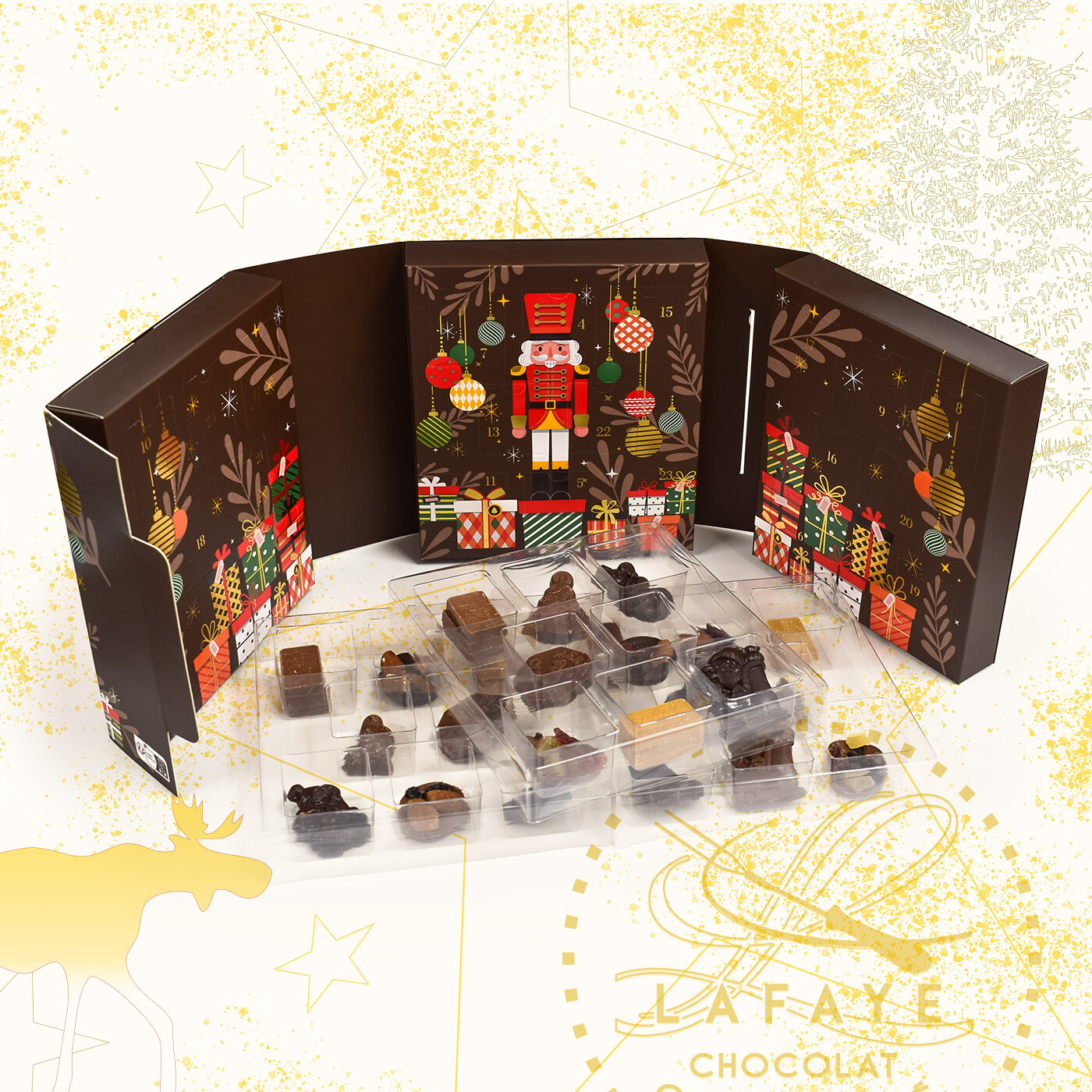 Calendrier de l'Avent garni de chocolats – Image 3