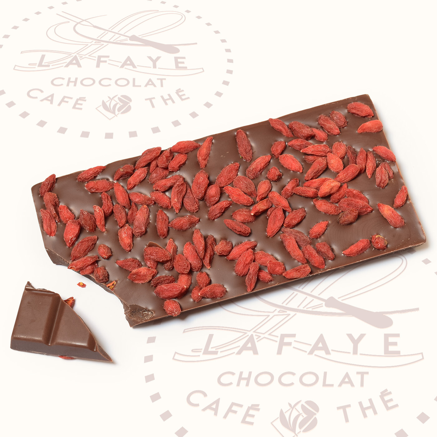 Tablette chocolat au lait et baies de Goji – Image 2