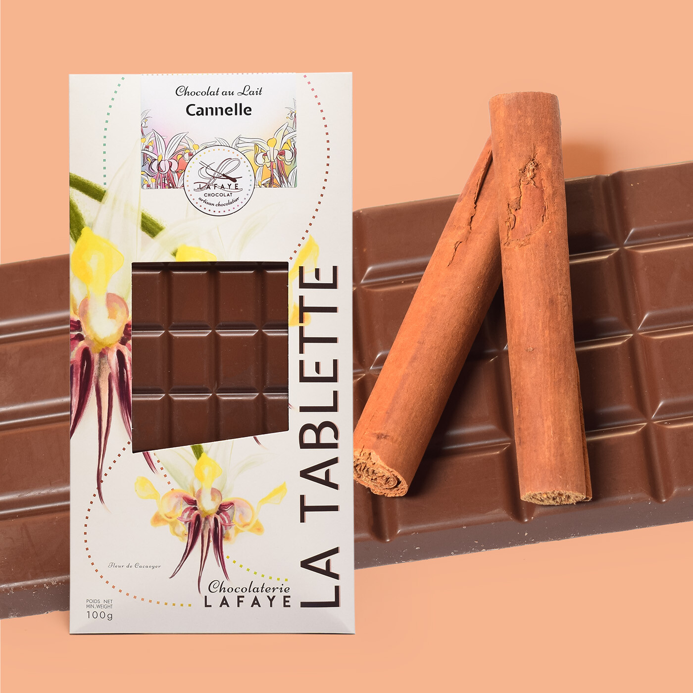Tablette chocolat au lait et Cannelle