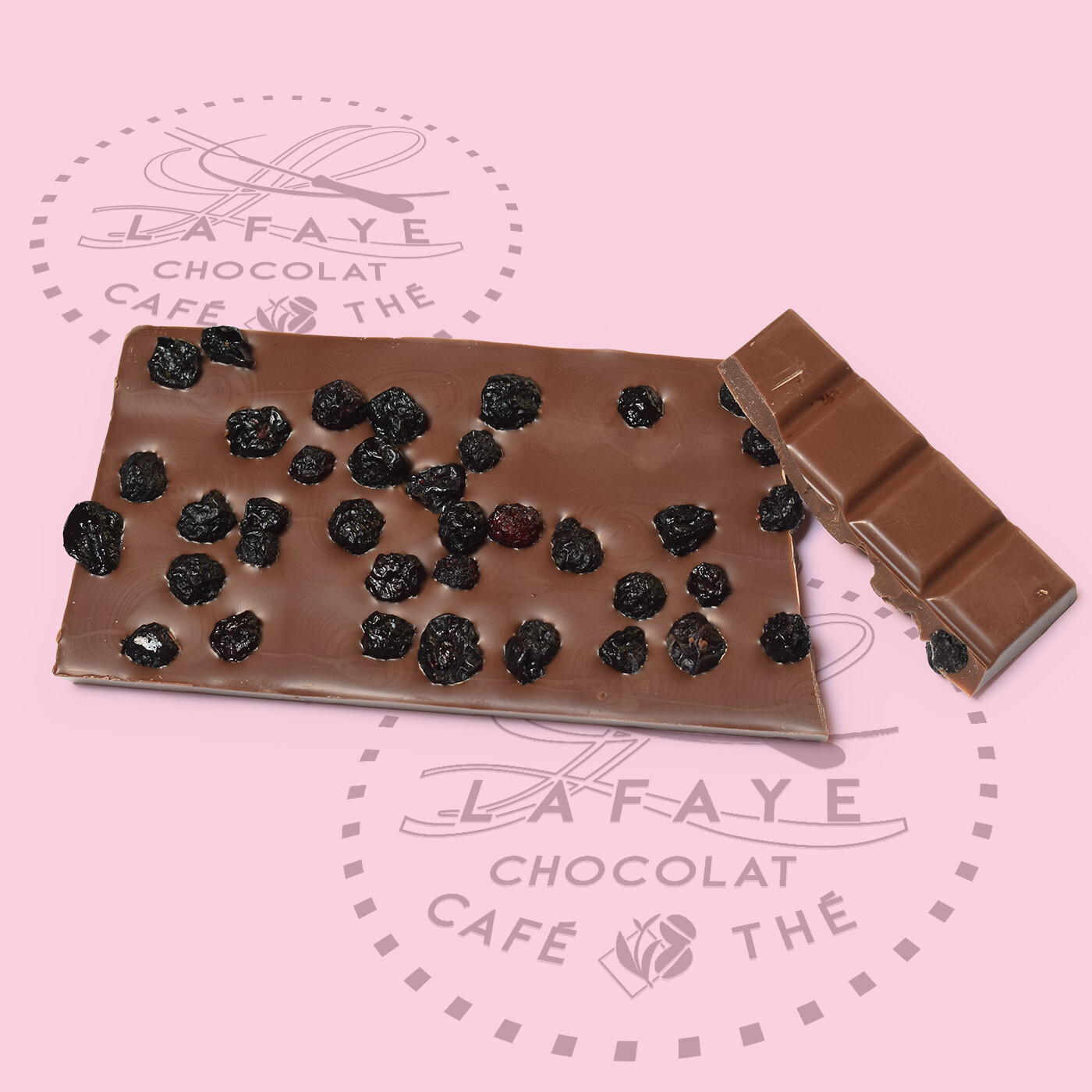 Tablette chocolat au lait Myrtilles – Image 2