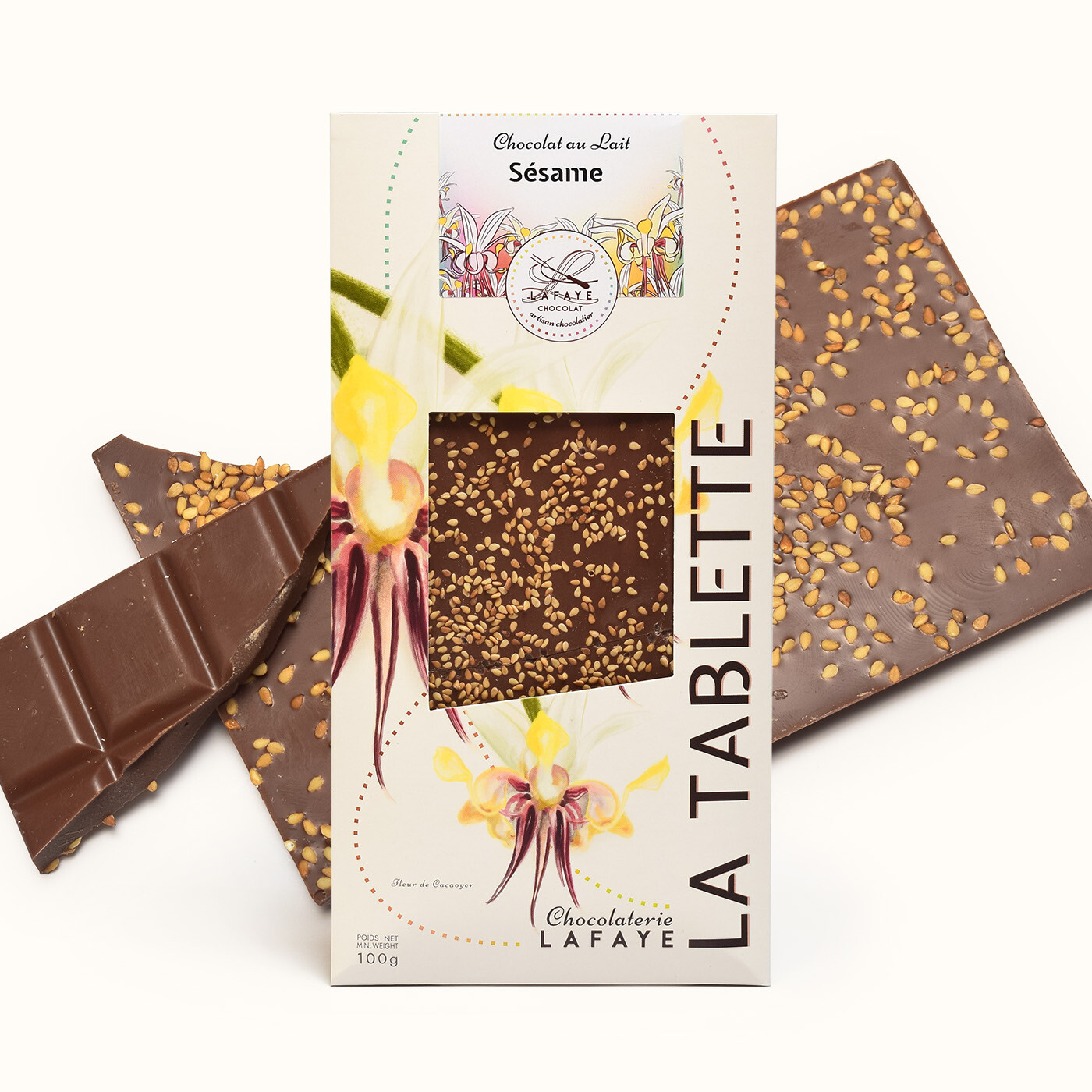 Tablette chocolat au lait et Sésame