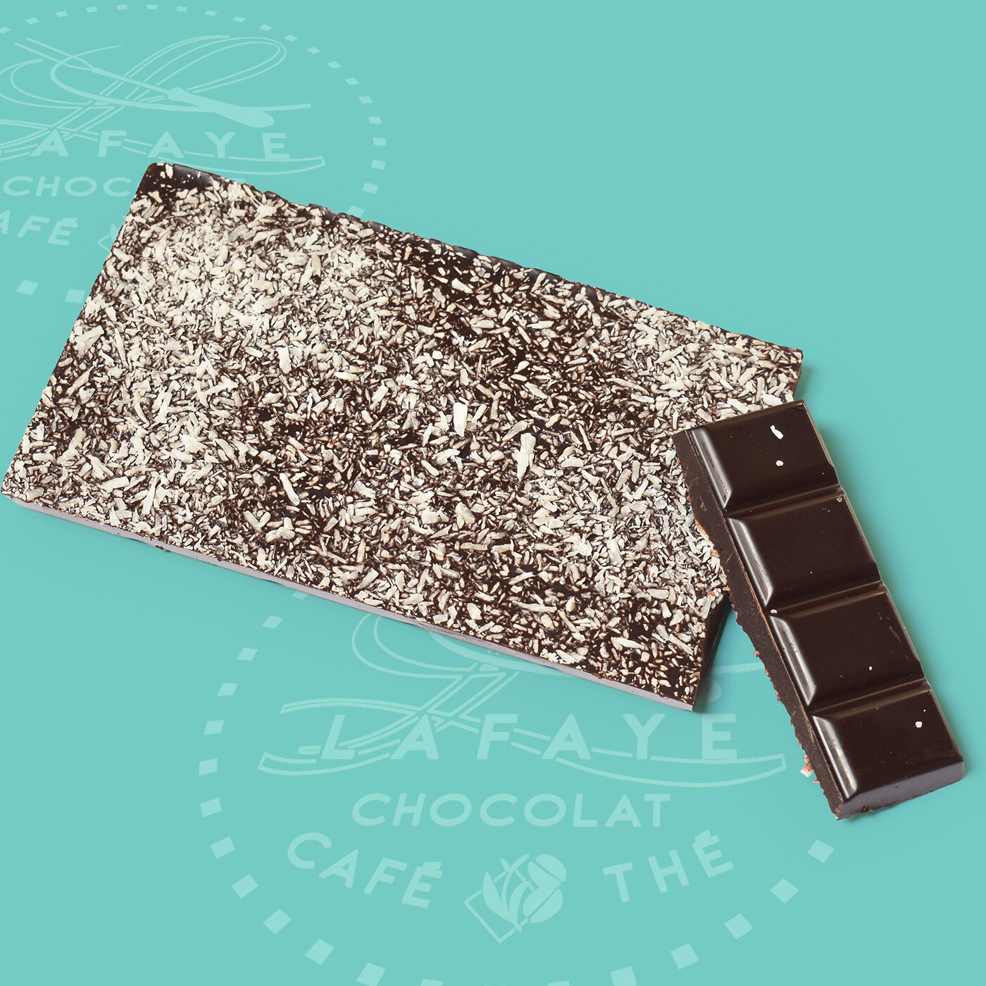 Tablette chocolat noir et Noix de Coco – Image 2