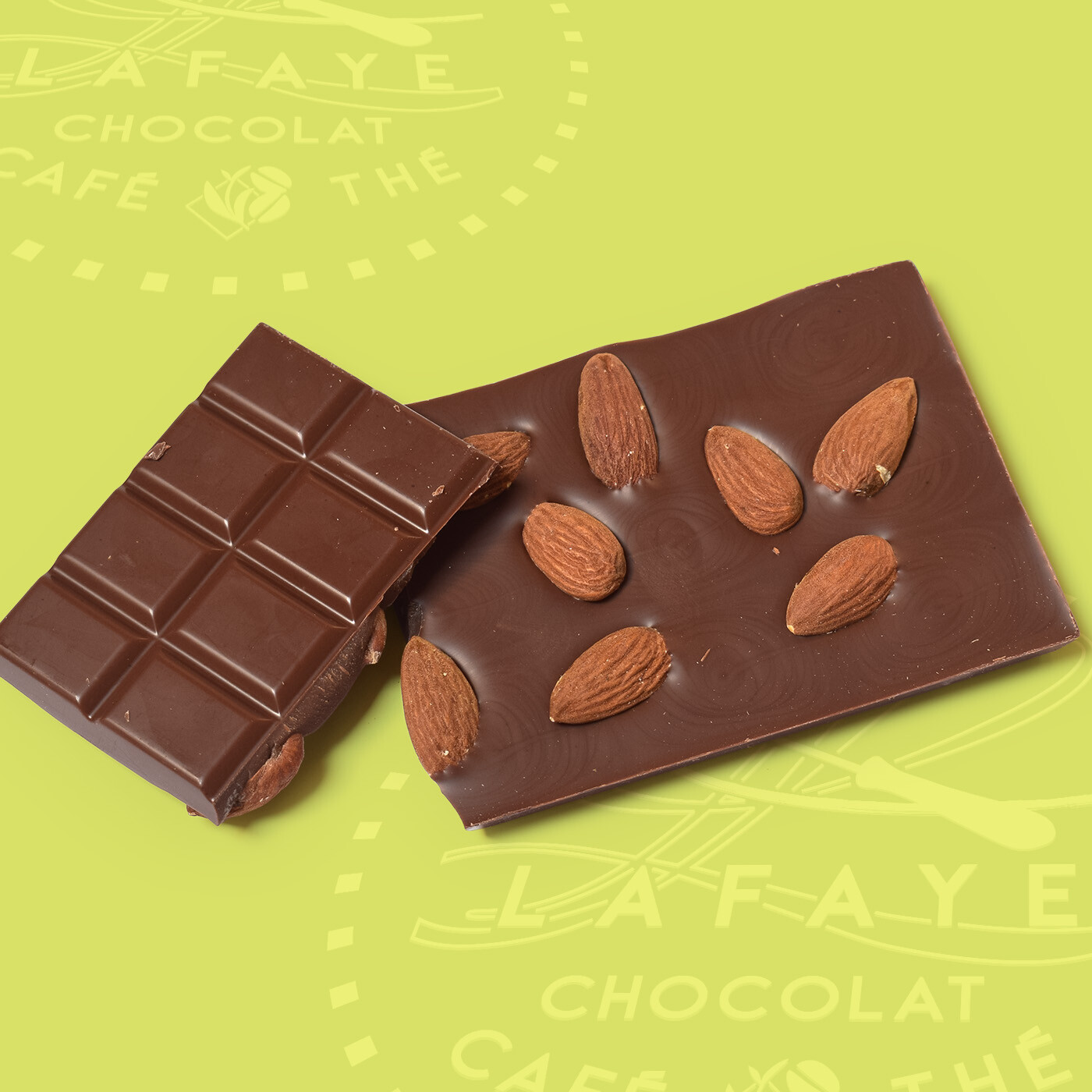 Tablette chocolat au lait et amandes – Image 2