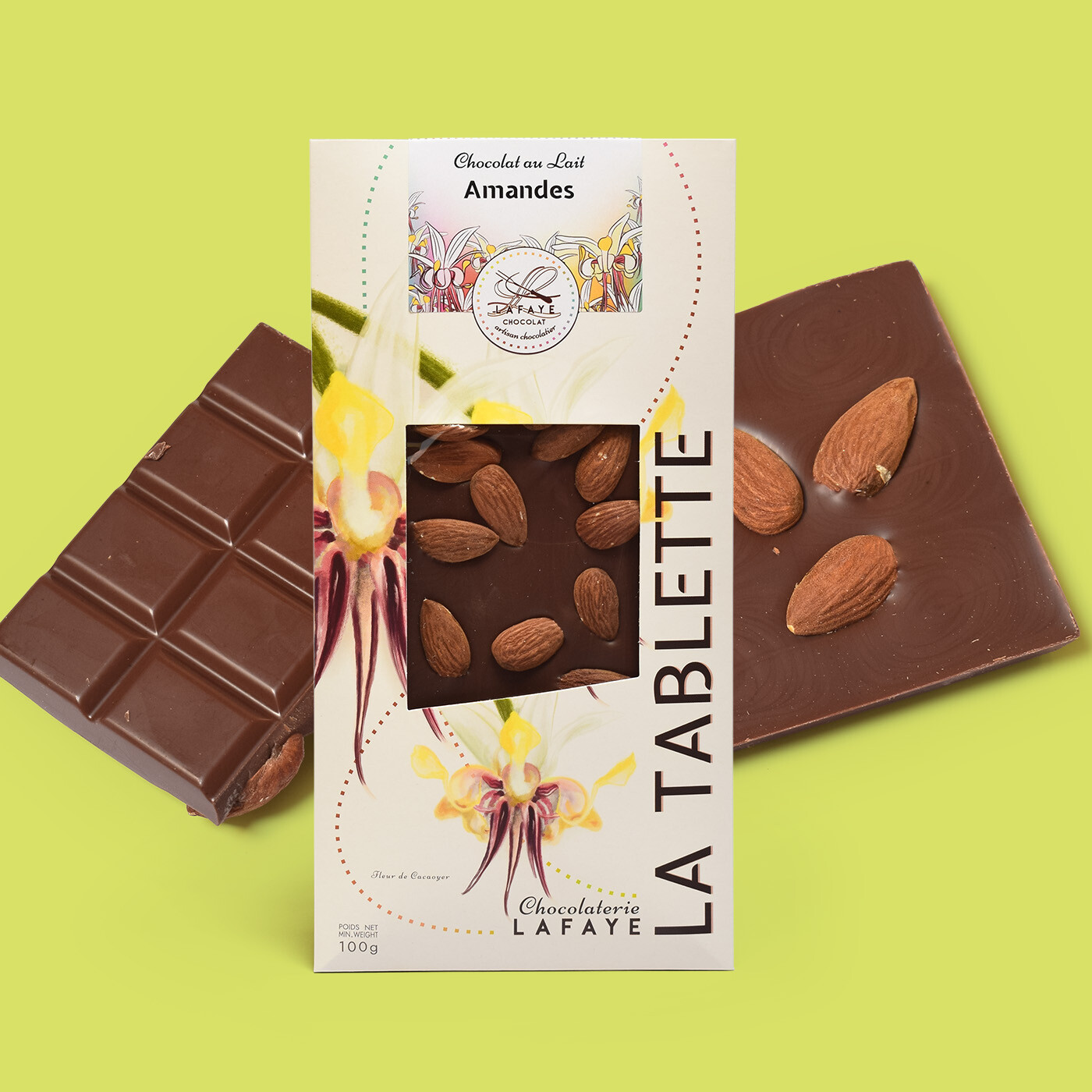 Tablette chocolat au lait et amandes