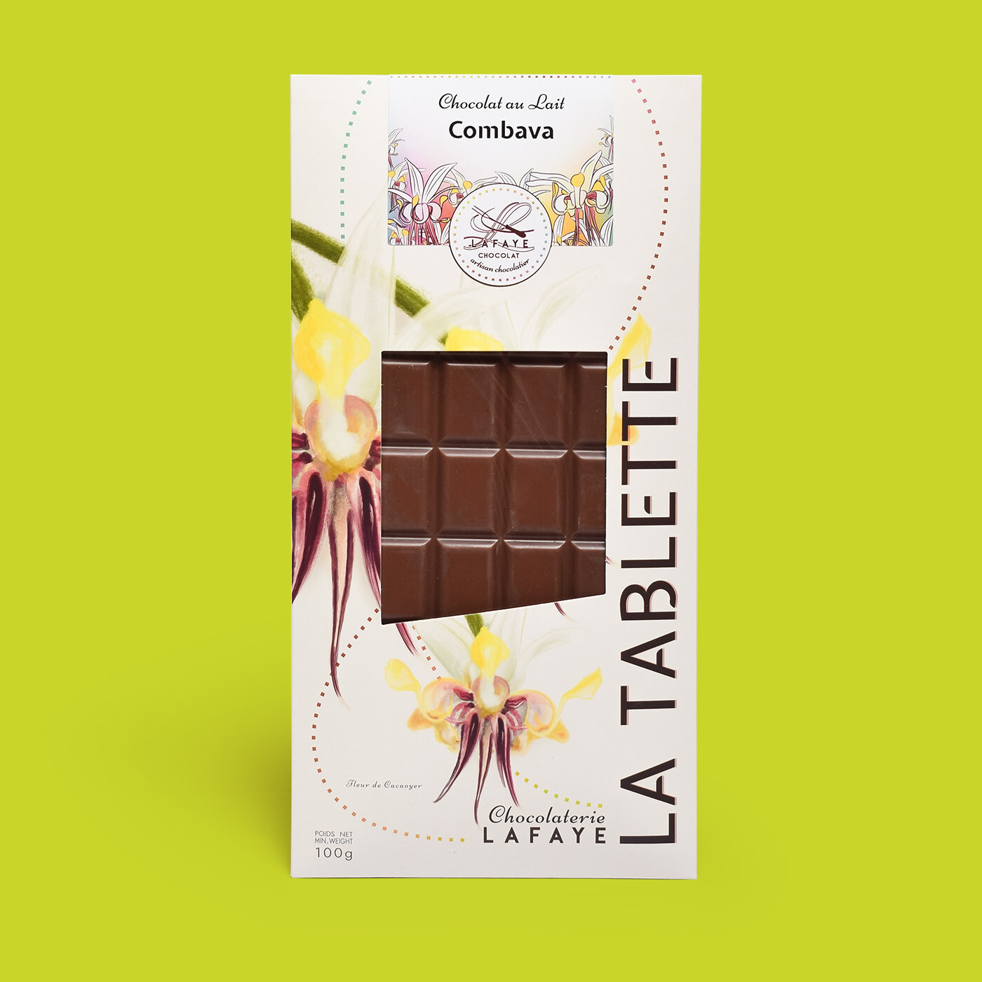 Tablette chocolat au lait et Combava