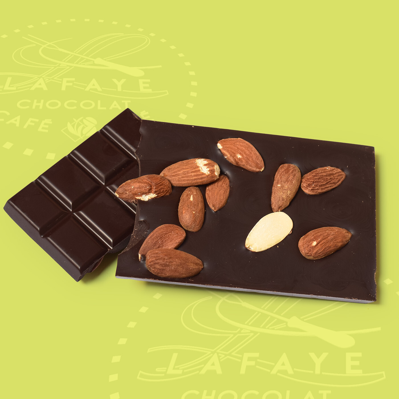Tablette chocolat noir et amandes – Image 2