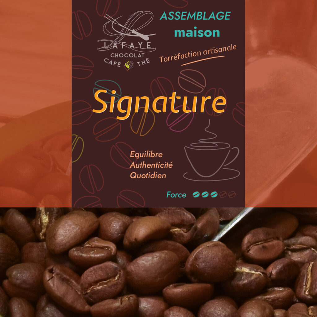 Café en grains équilibré, assemblage maison Lafaye chocolat torréfacteur à Périgueux.